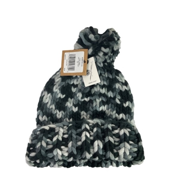 The North Face Black and White Knit Beanie - Picture 3 of 5